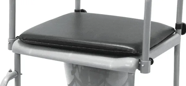 Sitzpolster für Toilettenrollstuhl TRS 130, schwarz