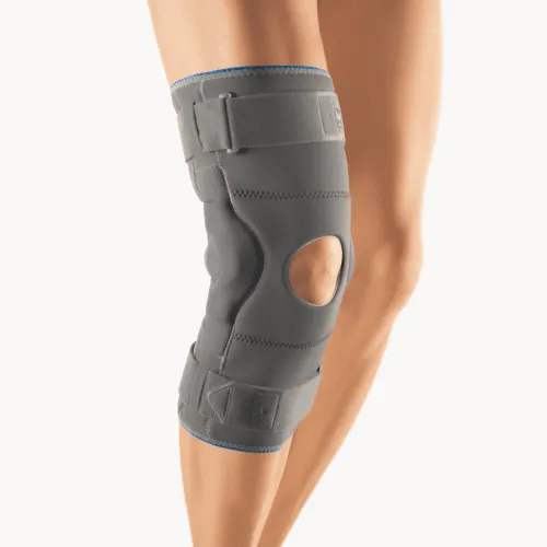 Bort Kniebandage Stabilo mit Gelenk, beidseitig tragbar silber
