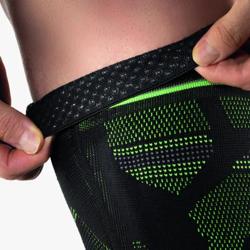 BORT StabiloGen Sport mit Haftband Kniebandage, schwarz/grün