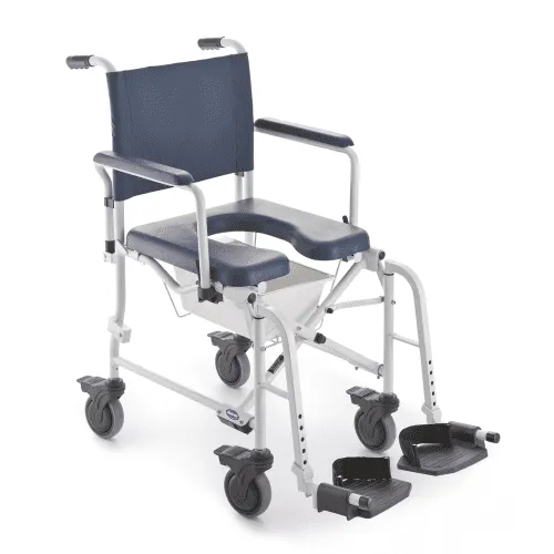 Dusch- und Toilettenrollstuhl INVACARE H263 LIMA mit Topf und Halter, 4 Lenkrollen 5"
