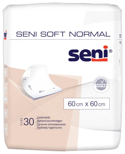 Bettschutzunterlagen Seni Soft Normal 60 x 60 cm (1 Karton: 4 x 30 Stück)