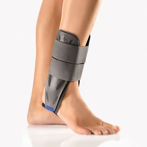 Sprunggelenksorthese MalleoStabil mit Air/Gel-Polster grau