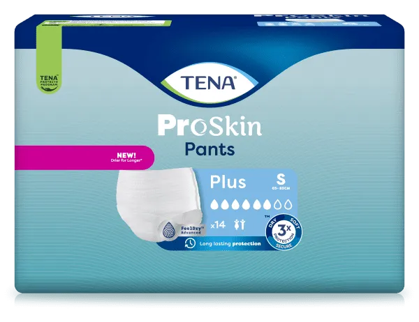 Einweghose TENA Pants PROskin Plus S Hüftumfang 65 bis 85 cm(1 Karton: 4 x 14 Stück)