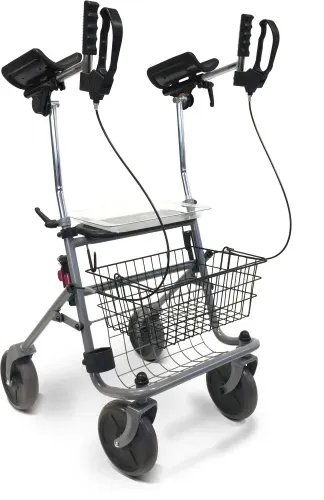 Rollator Cristallo 2 mit Unterarmauflage, silber