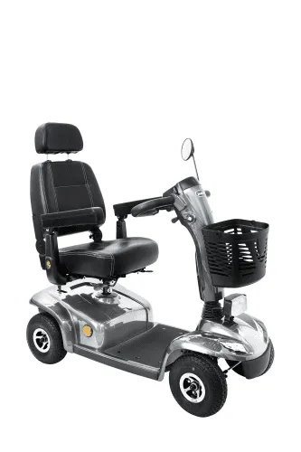 Elektro-Scooter Leo, 4-Rad, 6 km/h Version, silber