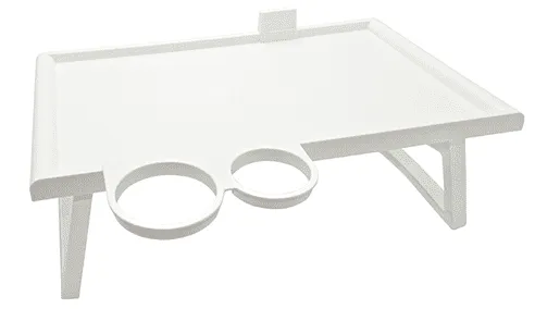Bett-Serviertisch Kunststoff ca.53x32x20cm weiß