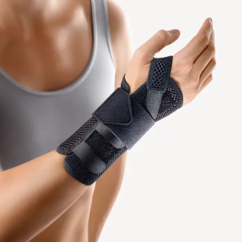 Bort Handgelenkbandage ManuStabil kurz schwarz