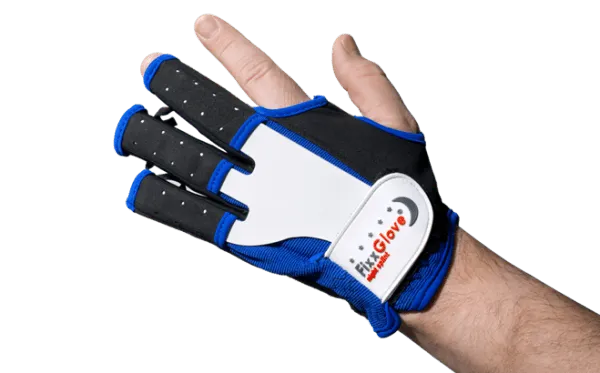 Nachtlagerungs-Schiene FixxGlove classic plus, schwarz-blau-weiß