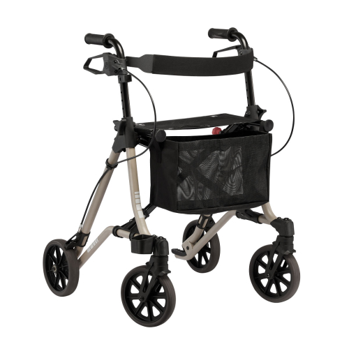 Leichtgewicht-Rollator TAIMA M2 mit Rückengurt, Tasche und Einhandbremse (Dietz)