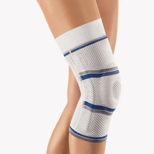 Bort Kniebandage StabiloGen Eco mit Haftband, kurz, silber