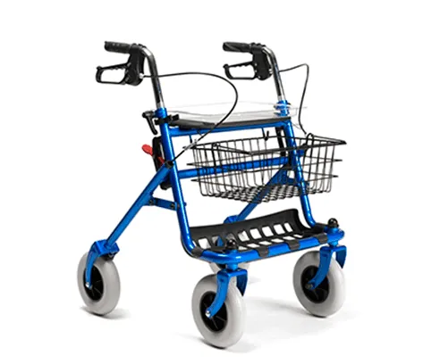 Rollator 286i mit Tablett, Korb und Stockhalter