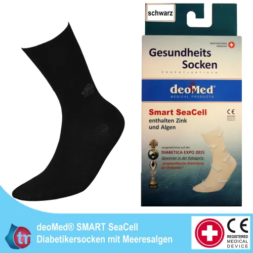 DeoMed Diabetikersocken Smart SeaCell mit Zink und Meeresalgen