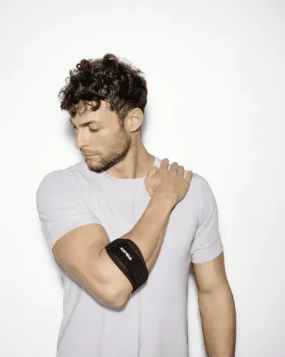 Epicondylitisspange CUBIDYN mit Friktionspelotte schwarz
