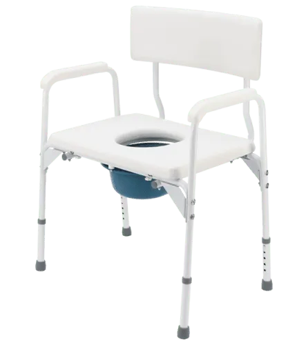 Toilettenstuhl TS-Care XXL, feststehend, grau