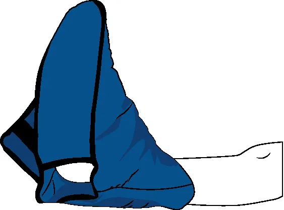 Fersenfreilagerung CarePur M blau