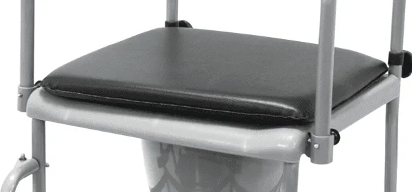 Sitzpolster für Toilettenrollstuhl TRS 130, schwarz