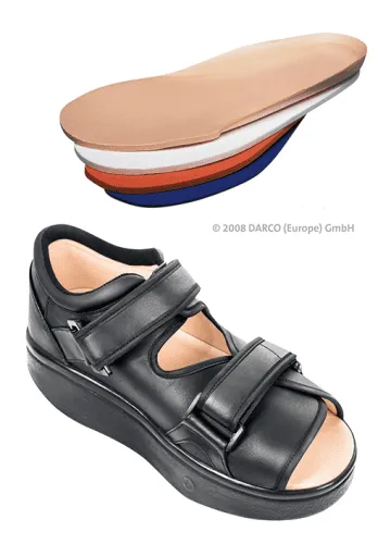 Langzeitverbandschuh WCS für Diabetiker schwarz