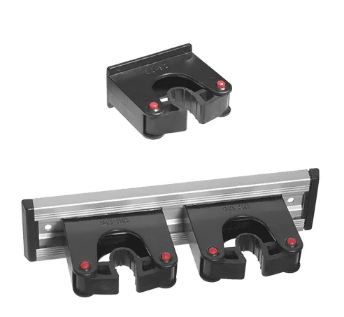 Toolflexhalter-Set, 2 Halter 20-30mm inklusive Montageschiene 20 cm