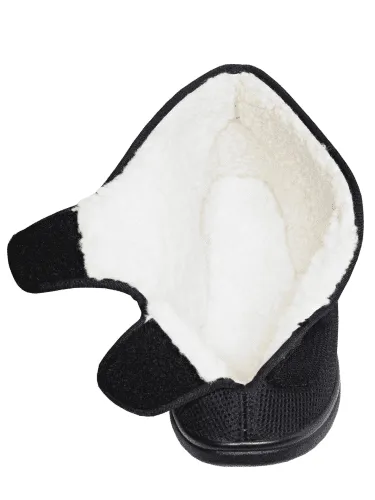 Reha Schuh GentleWalk Hi, Fell-Futter,schwarz