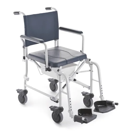 Dusch- und Toilettenrollstuhl INVACARE H263 LIMA mit Topf und Halter, 4 Lenkrollen 5"