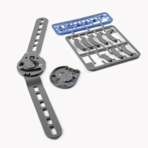 Bort Kniebandage StabiloPro offene Form mit Gelenk, grau