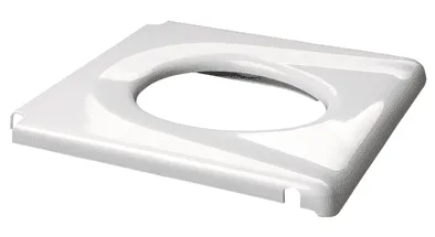 Sitzbrille mit Eimerhalterung, weiß