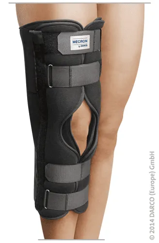 Knieschiene Mecron, gerade 50 cm schwarz