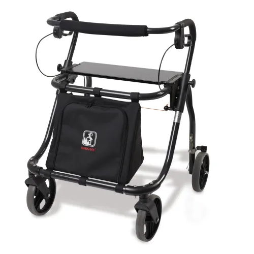 Rollator JUMBO 150 mit Sitz und Tasche, PU anthrazit