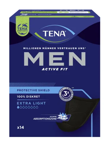 Einlage TENA Men Active Fit Level 0 / Protective Shild (1 Karton: 8 x 14 Stück)