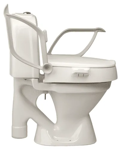 Toilettensitzerhöhung Cloo mit Armlehnen, höhenverstellbar 6, 10 oder 14 cm