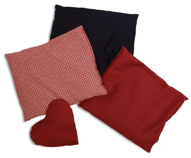 Kirschkernkissen-Herz 20x20 cm rot