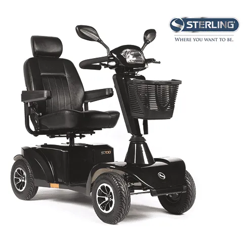 Scooter S700, 4-rad 6km/h silber metallic