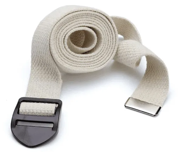 Yoga Belt mit Clip ca.3,8 x 300 cm, natur