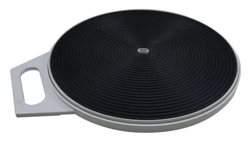 Drehscheibe mit Griff ca.32 cm schwarz-grau