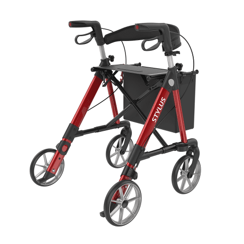Rollator Stylus Base Line mit Rückengurt und Stockhalter