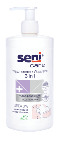 Seni Care 3 in 1 Waschcreme mit 3% Urea 500ml
