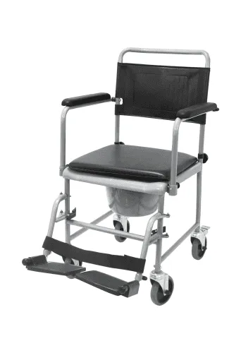 Toilettenrollstuhl TRS 130 chrom-schwarz
