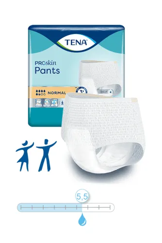 TENA Protection Pants Normal L, Hüfte 100-135 cm (1 Karton: 2 x 30 Stück)