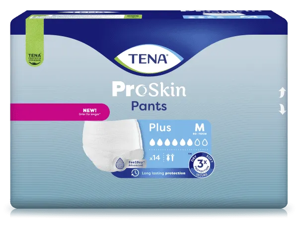 Einweghose TENA Pants PROskin Plus M Hüftumfang 80 bis 110 cm(1 Karton: 4 x14 Stück)