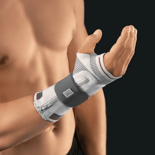 Bort select ManuZip Handgelenkbandage, volar silber