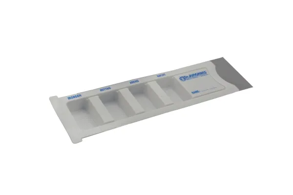 Medikamentendispenser für 1 Tag weiß, Morgens/Mittags/Abends/Nachts