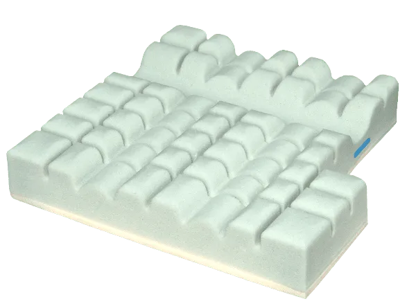 Sitzkissen CUBE GEL mit Inko-Kombibezug Höhe 8 cm schwarz-blau