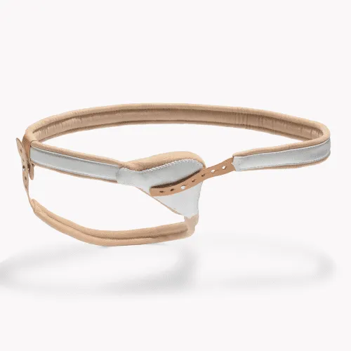 Bort Federbruchband HerniaFix, anatomische Pelotte, lange Feder, beige