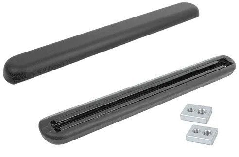Armauflage,PU schwarz variabel verstellbar, lang