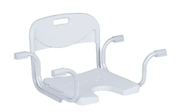 Badewannensitz 9403-B verstellbar mit Rückenlehne ohne Pad weiß