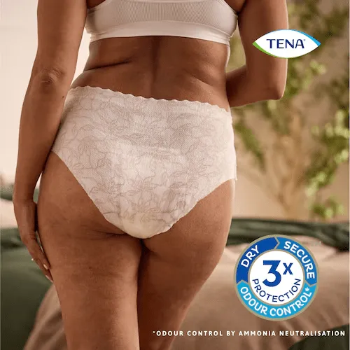 TENA Silhouette Lady Pants Plus White L, Hüfte 95-125cm (1 Karton: 2 x 10 Stück)