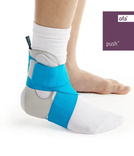 Knöchelorthese Push ortho Aequi Junior grau/türkis universal