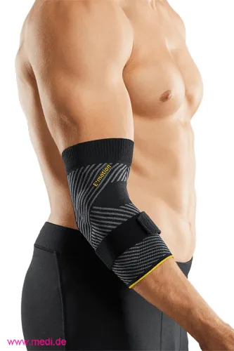 Ellenbogenbandage Epicomed E+motion 3.0 schwarz-gelb