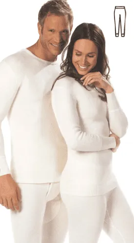 Wärmewäsche Classic Damen-Hose, lang 50% Angora natur