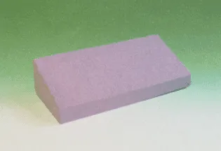 Matratzen-Seitenlagerungskeil 30° 65x30x17/7 cm mit Kunstlederbezug weiß